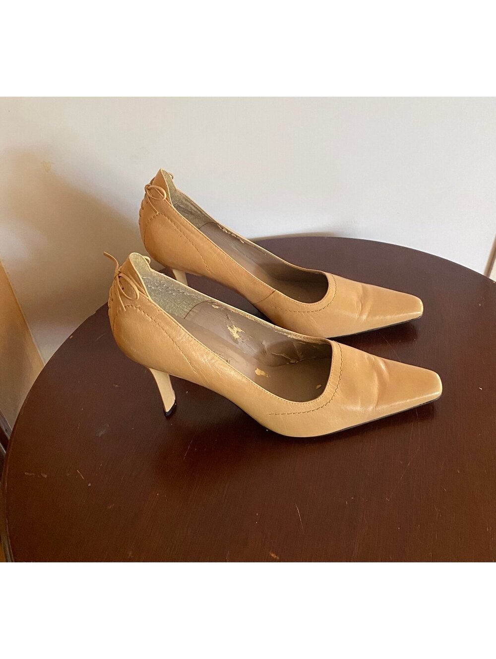 Vintage Nine West Pumps Beige Size 7.5M
